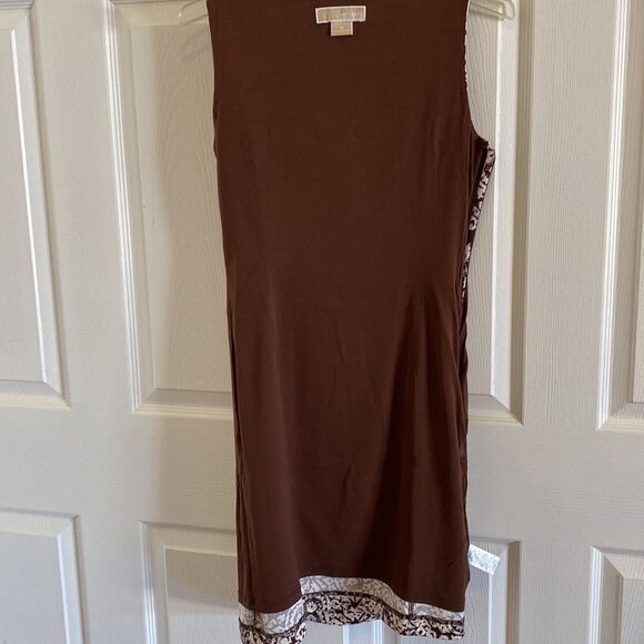 Michael Kors Sheath Logo Buttons Sleeveless Casual Dress - Picture 6 of 7